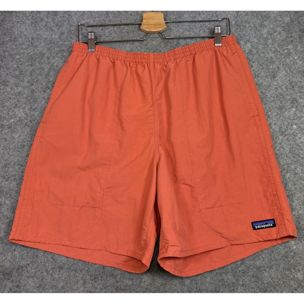 Patagonia Swim Trunks Orange Size XL Beach Shorts Drawstring Pockets